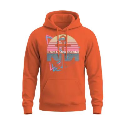 Boating Retro Unisex Hoodie - Orange