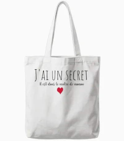 Enfant J'ai Un Secret, Future Big Brother, Future Big Sister Tote Bags - White