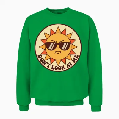 Sassy Sunglass Sun Unisex Sweatshirt - Irish Green