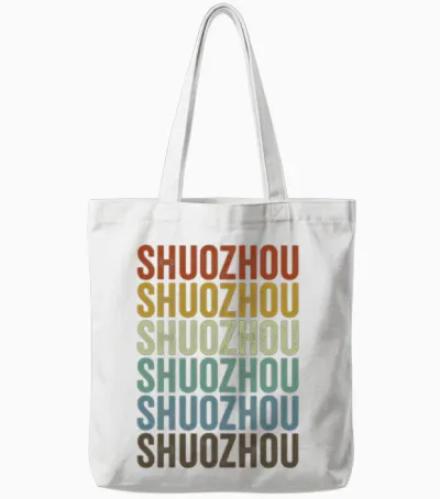 Shuozhou China Retro Vintage Tote Bags - White