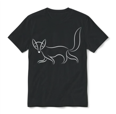 Fox Unisex T-Shirt - Black