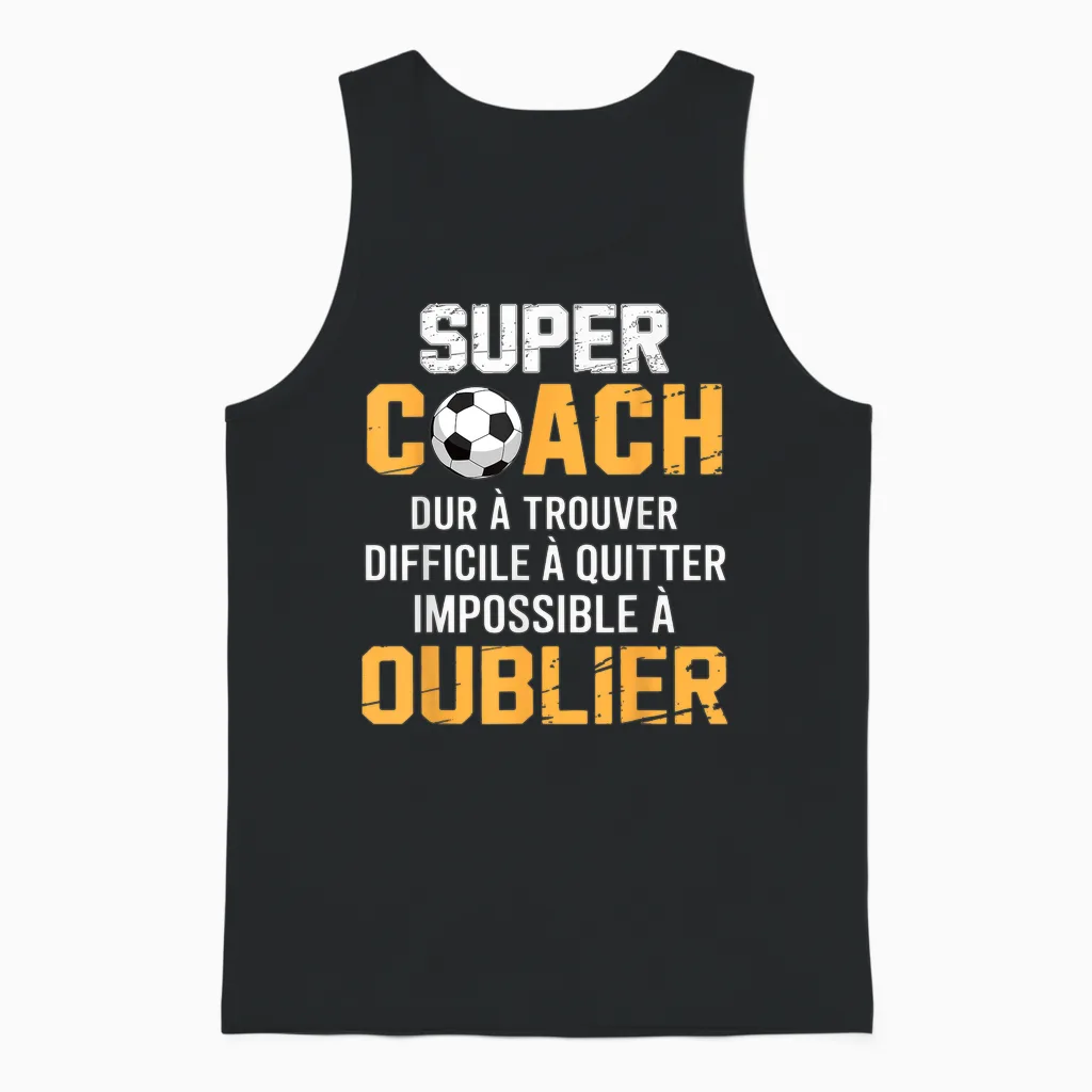 Coach Football Coach Gift Coach Football End Season Unisex Tank Top in Black