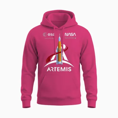 Nasa Artemis Sls Mission Esa Und Worm Logo Unisex Hoodie - Heliconia