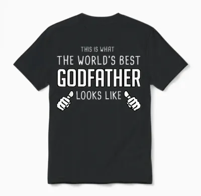 What the Worlds Best Godfather Looks Like - Godfather Unisex T-Shirt - Black