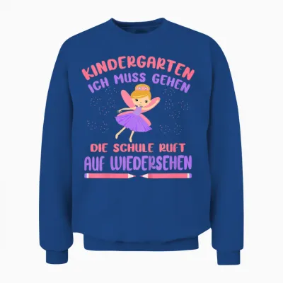 Kinder Kita Abgänger 2026 Fee Schule Ruft Schulkind Mädchen Unisex Sweatshirt - Royal