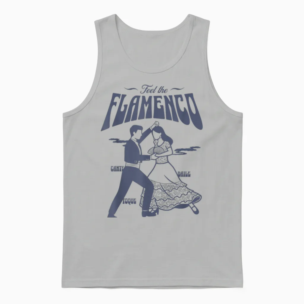 Spüren Sie Das Flamenco Tanzpaar - Spanischer Tanz Unisex Tank Top in Ash