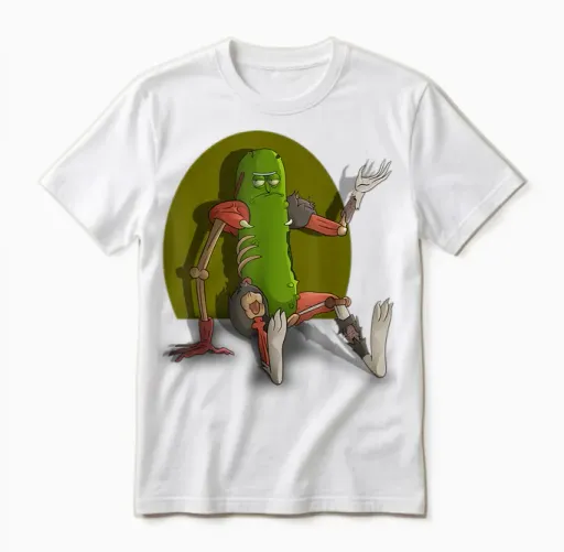 Mademark X Rick and Morty - Pickle Rick's Interview Unisex T-Shirt in White
