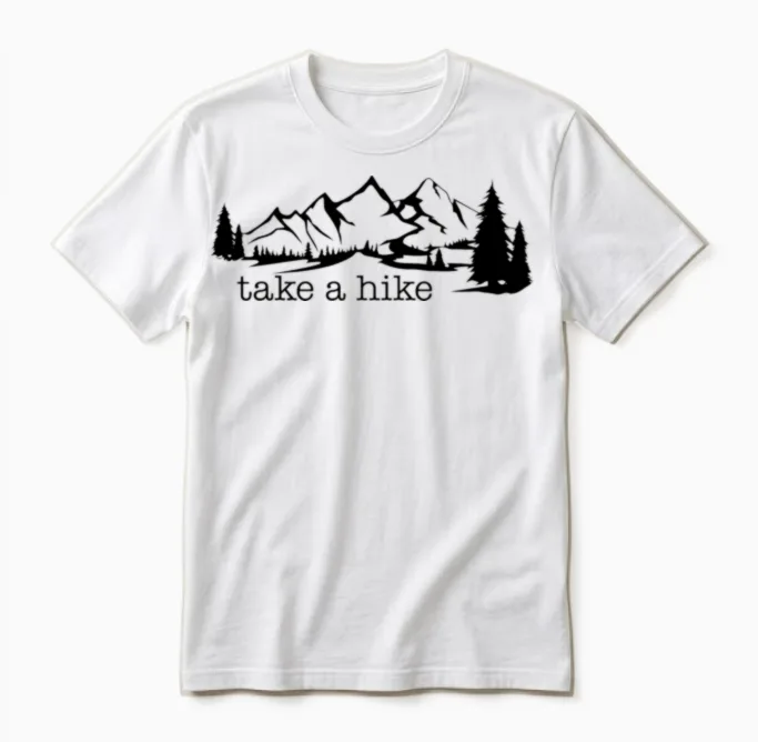 Take a Hike - Hiking & Outdoors Unisex T-Shirt in White