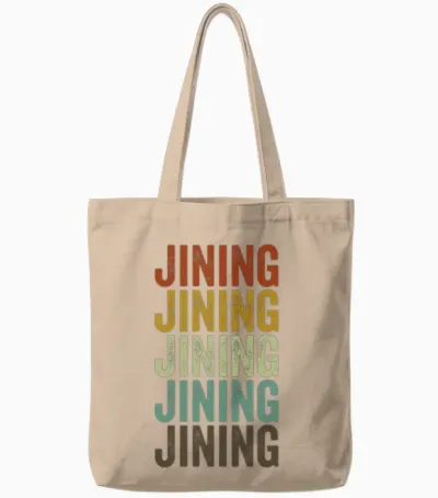 Jining China Retro Vintage Tote Bags - Natural