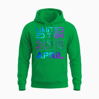 Limited Edition April 2016 Junge Mädchen 10. Geburtstag Unisex Hoodie - Irish Green