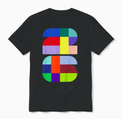 Enfant Couleurs De La Coupe Du Monde De La Fifa 26 événements Unisex T-Shirt - Black