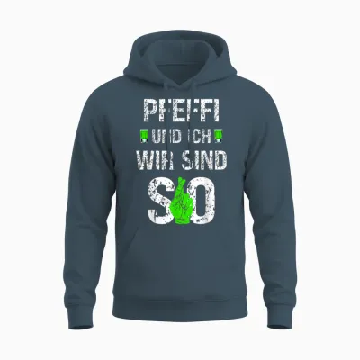 Pfeffi Und Ich Wir Sind So Pfefferminz Likör Kostüm Unisex Hoodie - Dark Heather