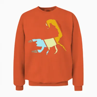 Scorpio Retro Unisex Sweatshirt - Orange