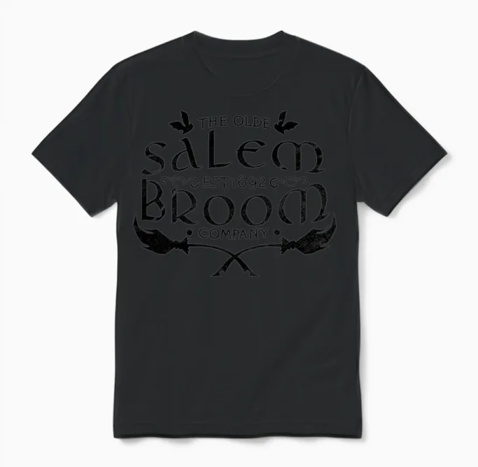 Salem Broom Company Unisex T-Shirt in Black