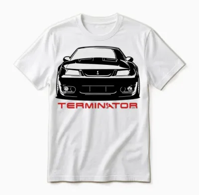 Mustang Cobra Terminator Unisex T-Shirt - White