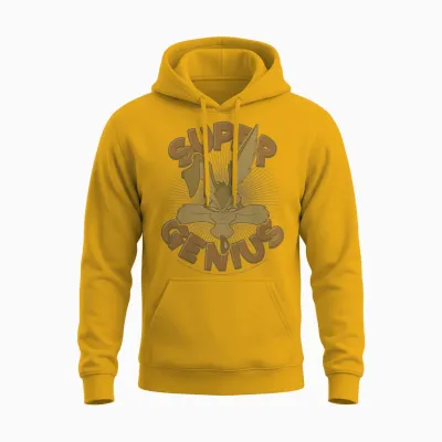 Looney Tunes Wile E. Coyote Super Genius Unisex Hoodie - Gold