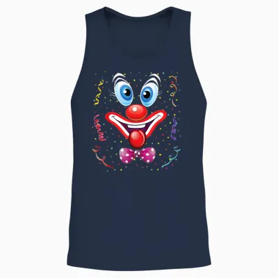 Clown Carnival Costume T-Shirt Carnival Clown Costume Unisex Tank Top - Navy