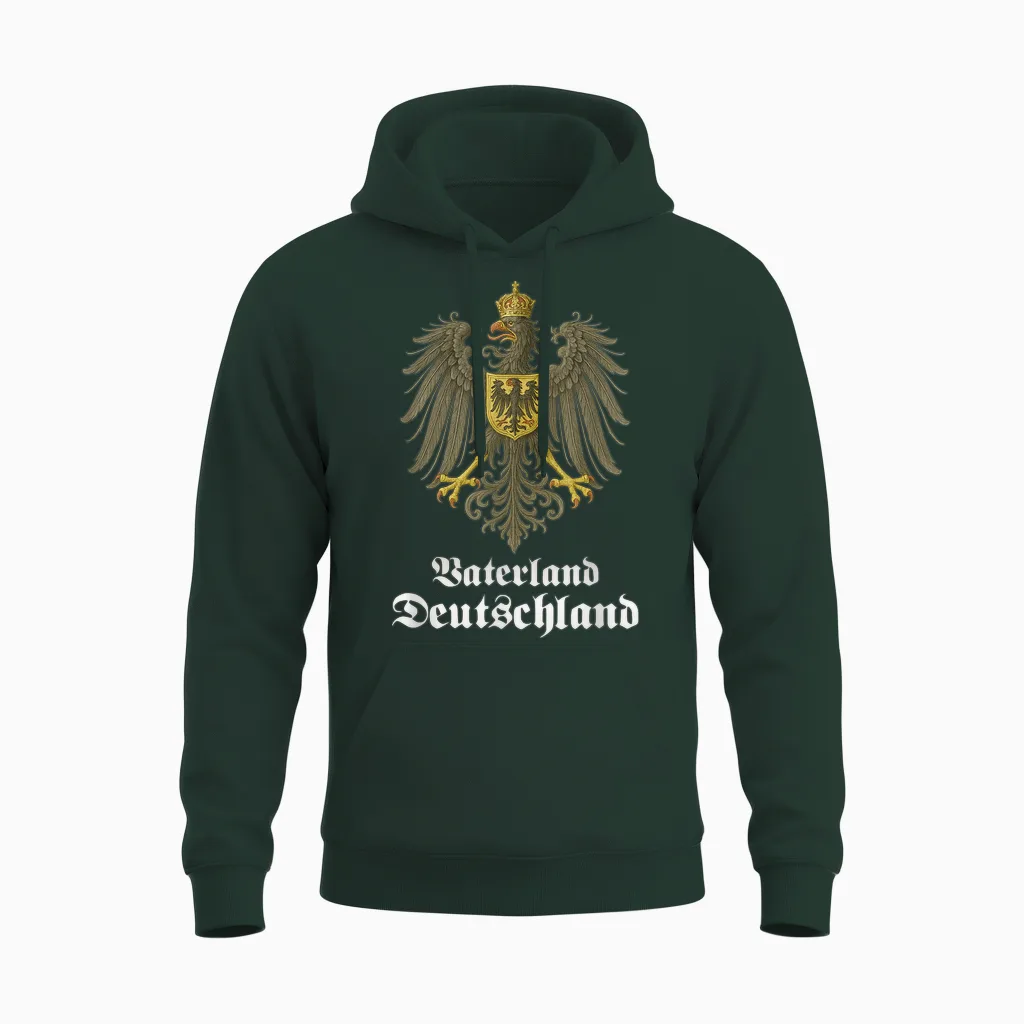 Vaterland Deutschland, Deutscher Adler, Deutschland Unisex Hoodie in Forest