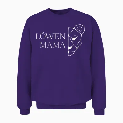 Löwen Mama Unisex Sweatshirt - Purple
