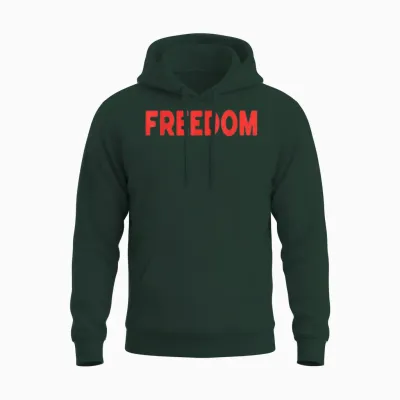 I Love the Taste of Freedom - Couples Matching 4th of July Unisex Hoodie - Forest