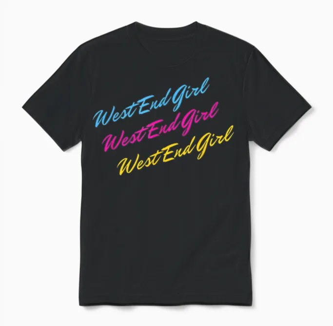 West End Girl Dans L'esthétique Rétro Unisex T-Shirt in Black