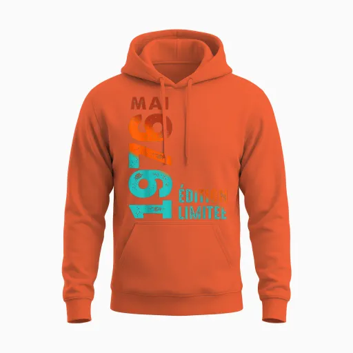 Limited Edition May 1976 Birthday 1976 Unisex Hoodie - Orange
