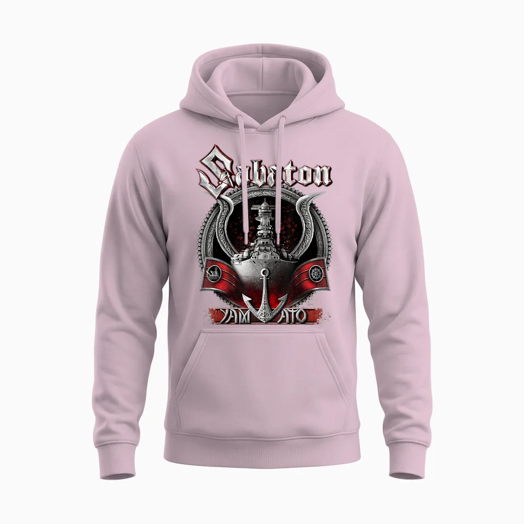 Yamato Unisex Hoodie in Light Pink