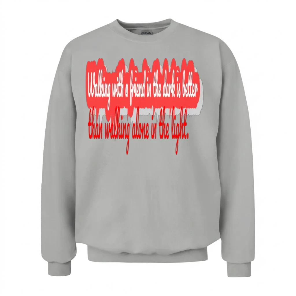 Walking with a Friend Unisex Sweatshirt - Ash
