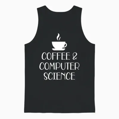 Coffee and Computer Science Unisex Tank Top - Black