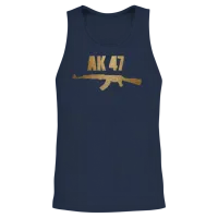 Ak 47 Unisex Tank Top - Navy – 2