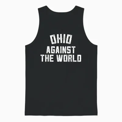 Retro Ohio Against the World Vintage Modern Ohio Against the World Funny Football T-Shirt - Black, Small, Unisex-Adult, Short Sleeve, Unisex Tank Top - Black