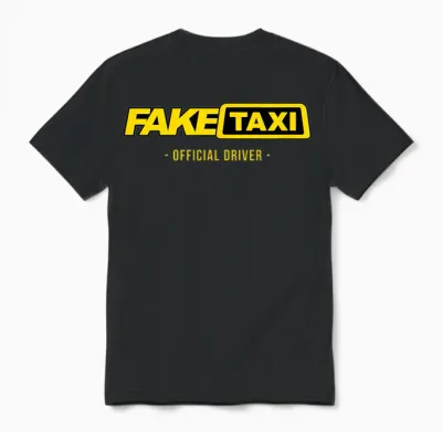 Fake Taxi - Ich Bin Der Offizielle Fake-Taxifahrer - Goliardic Unisex T-Shirt - Black