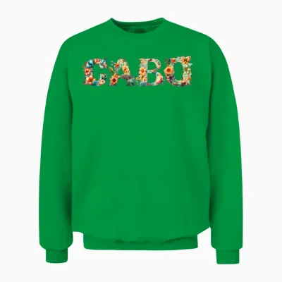 Cabo San Lucas Meco Colorful Flower Unisex Sweatshirt - Irish Green