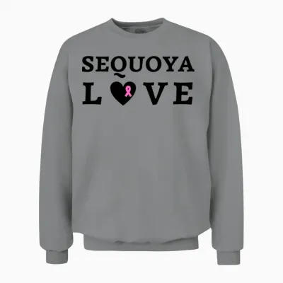 Wilkinsi Designs Sequoya Love No Initial Unisex Sweatshirt - Sport Grey