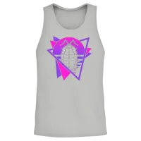 Isopods Retro Vaporwave Isopod Unisex Tank Top - Ash – 2