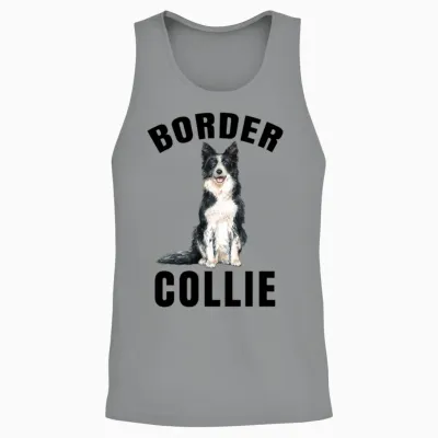 Border Collie Lover's - Gift Border Collie Unisex Tank Top - Sport Grey