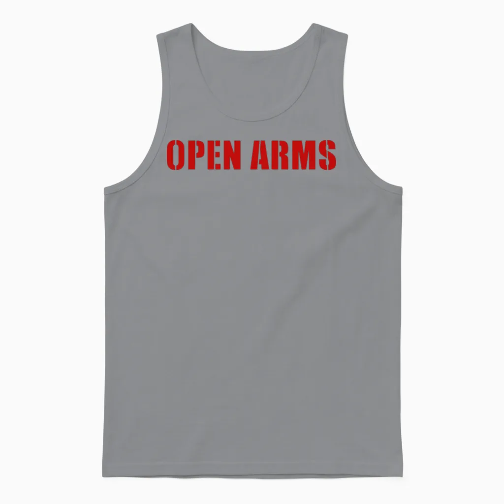 Open Arms Unisex Tank Top in Sport Grey