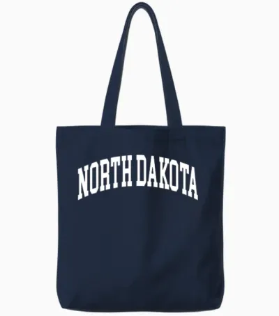 North Dakota Tote Bags - Navy