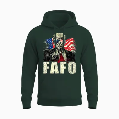 Funny Fafo Trump Fafo American Usa Unisex Hoodie - Forest