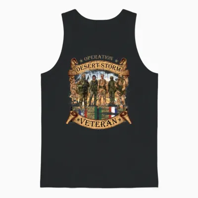 Veterans - Desert Storm Unisex Tank Top - Black