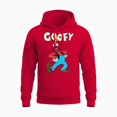 Disney Mickey Classic Goofy Vintage Unisex Hoodie - Red