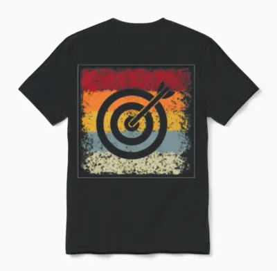 Darts Retro Unisex T-Shirt - Black