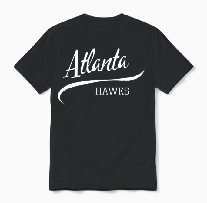 Hawks Retro Unisex T-Shirt in Black