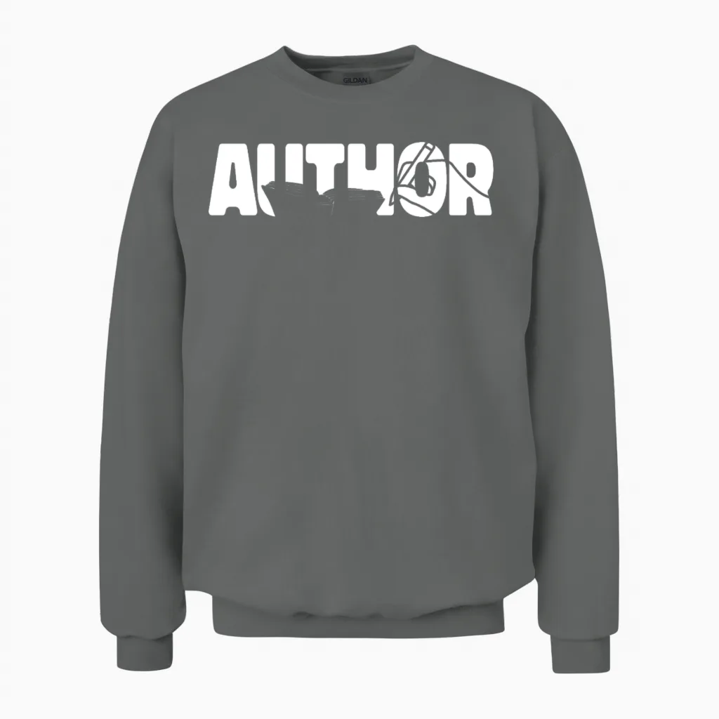 Writing Novel Writer & Published Unisex Sweatshirt in Graphite Heather