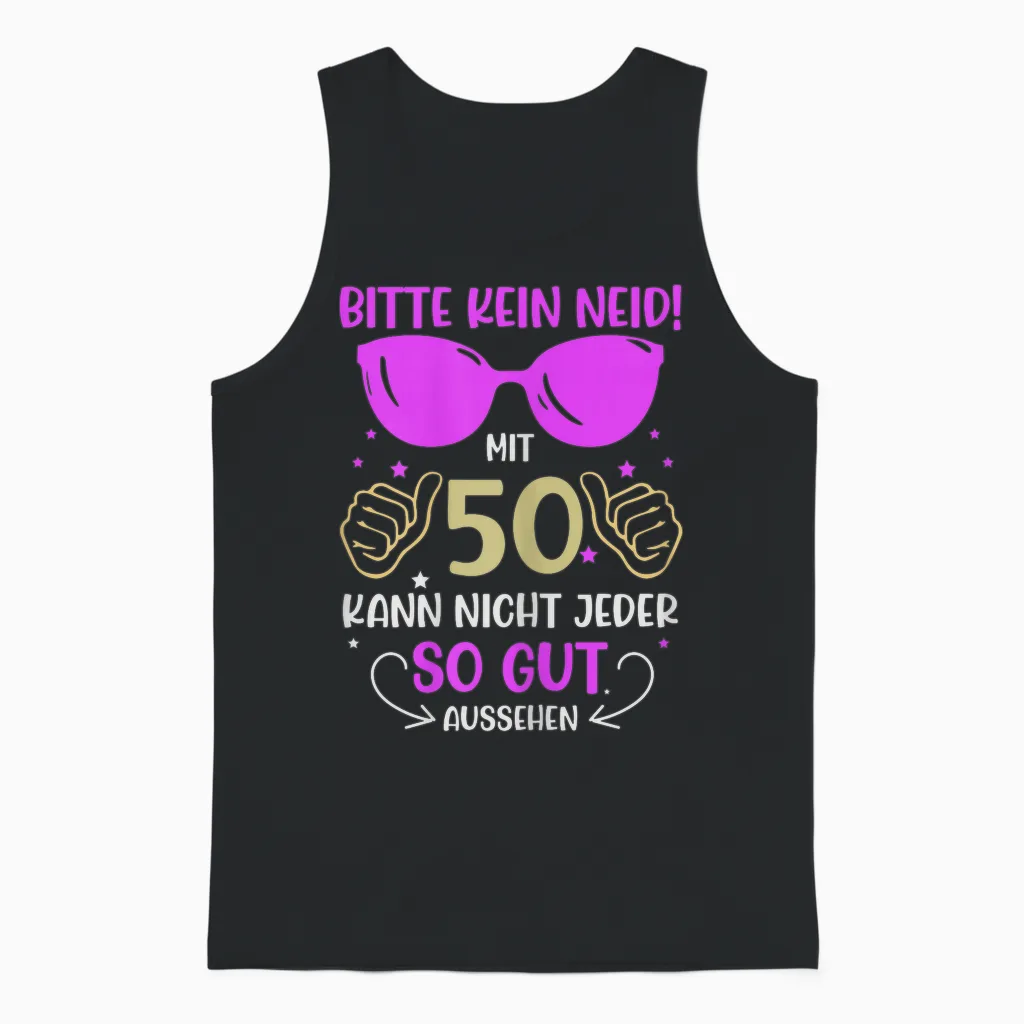 Bitte Kein Enid 50 Jahre 50th Birthday Women's T-Shirt, Black Unisex Tank Top in Black