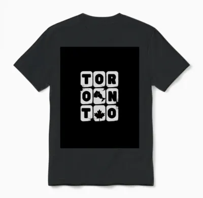 Toronto Explore Travel Illustrative Quote Unisex T-Shirt - Black