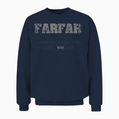 Mens Swedish Farfar Funny Definition Grandpa Gift Unisex Sweatshirt - Navy
