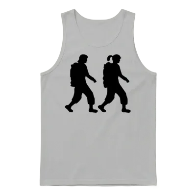 2 Girlfriends Hiking Unisex Tank Top - Ash