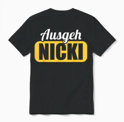 Ddr East Germany East Away Nicki Ossi T-Shirt, Black Unisex T-Shirt - Black