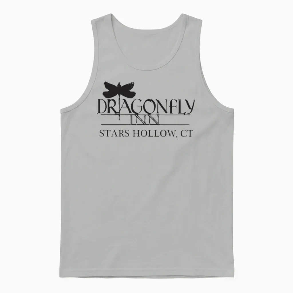 Dragonfly Inn Stars Hollow Ct Unisex Tank Top in Ash
